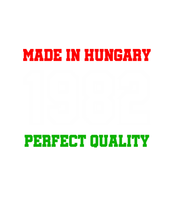 Made in Hungary 1982 minta fehér pólón