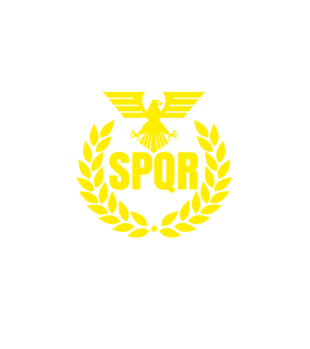 SPQR minta fekete pólón