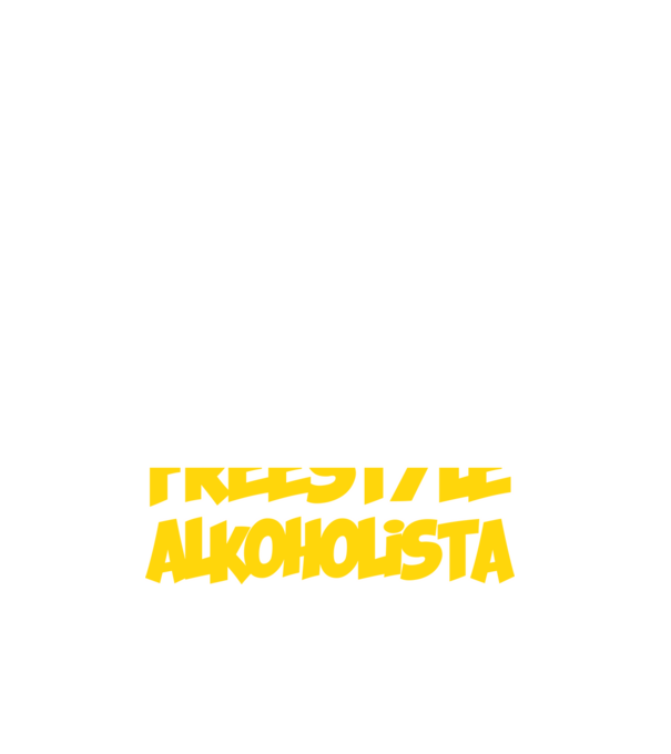 Freestyle Alkoholista minta fehér pólón