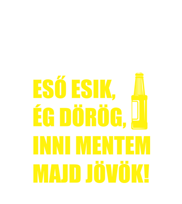 Inni mentem minta fekete pólón