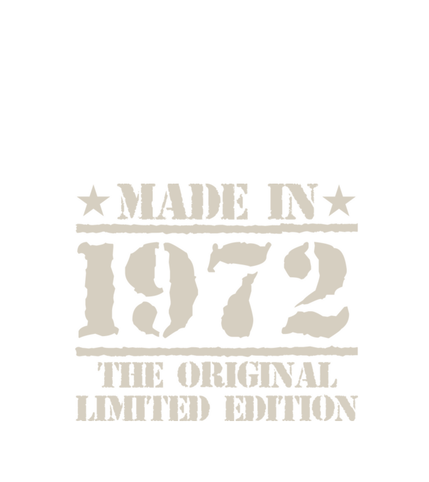 Made in 1972 minta fekete pólón