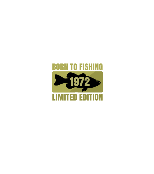 Born to Fishing 1972 minta fekete pólón