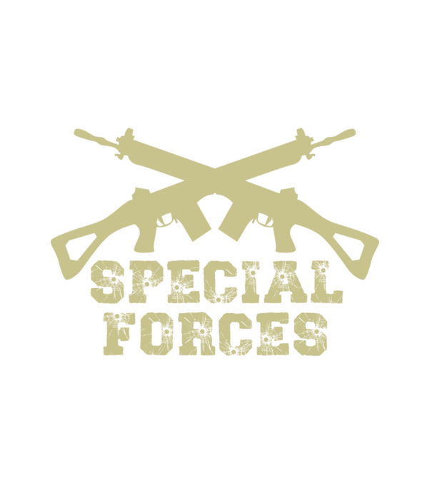 Special Forces minta fehér pólón