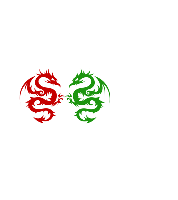 HUN Dragon minta fekete pólón