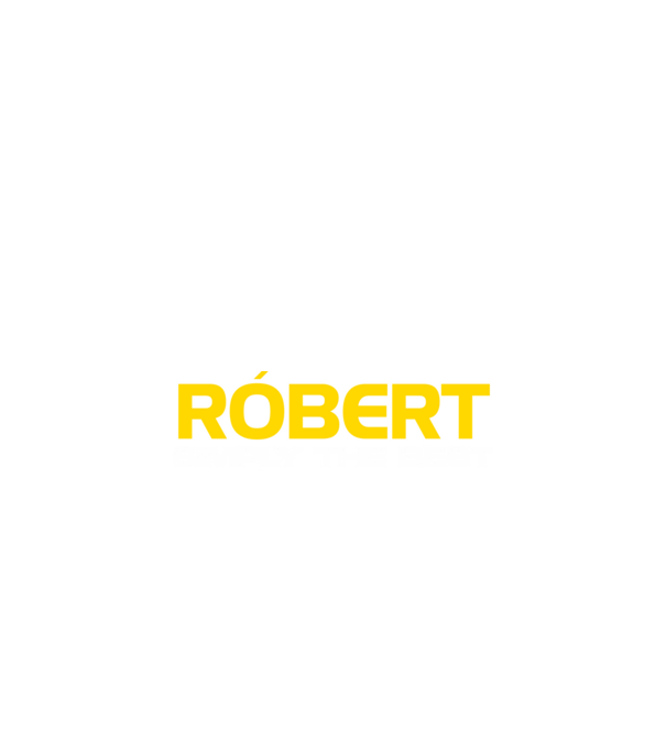 Róbert (Egyszerűen a legjobb) minta fekete pólón