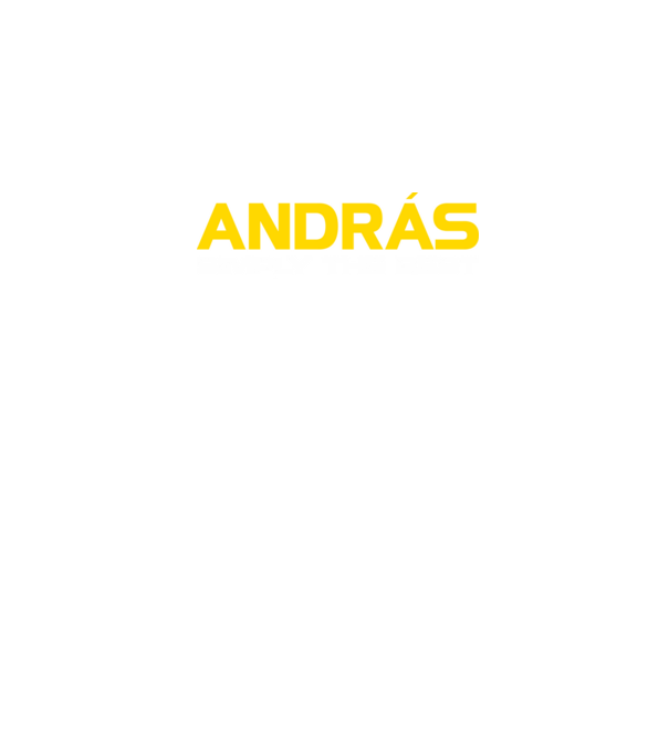 András (Egyszerűen a legjobb) minta sötétkék pólón