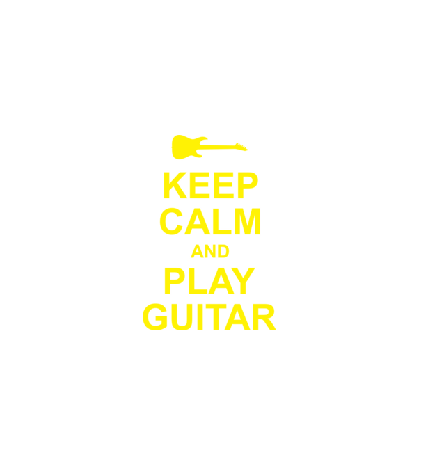 Play Guitar minta szürke pólón