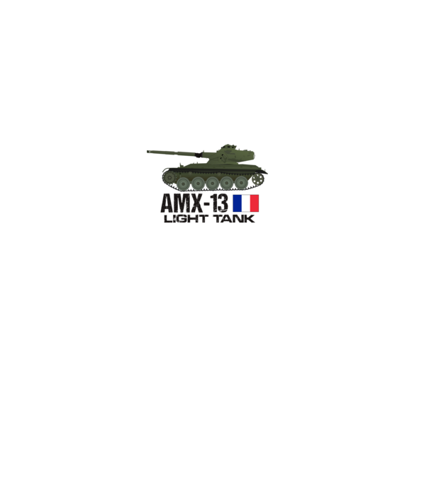 AMX-13 minta világos rózsaszín pólón