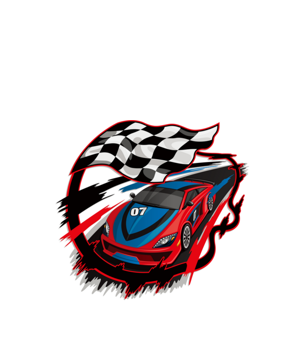 Racing minta fehér pólón