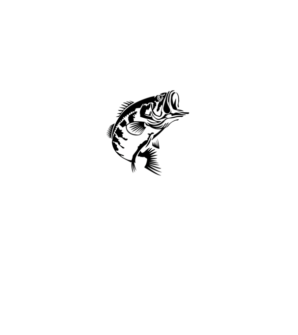 AngryFish (white) minta fekete pólón