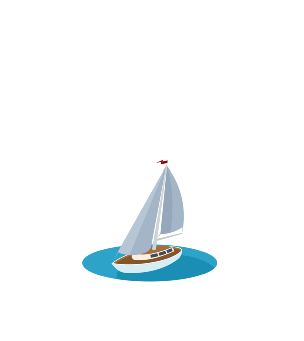Balatoni vitorlás minta fehér pólón