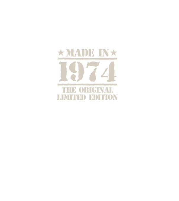 Made in 1974 minta fekete pólón