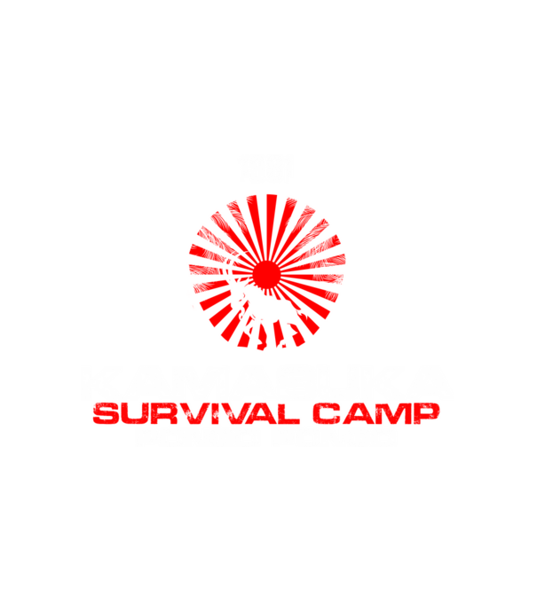 Kamasuka Survival Camp minta fehér pólón