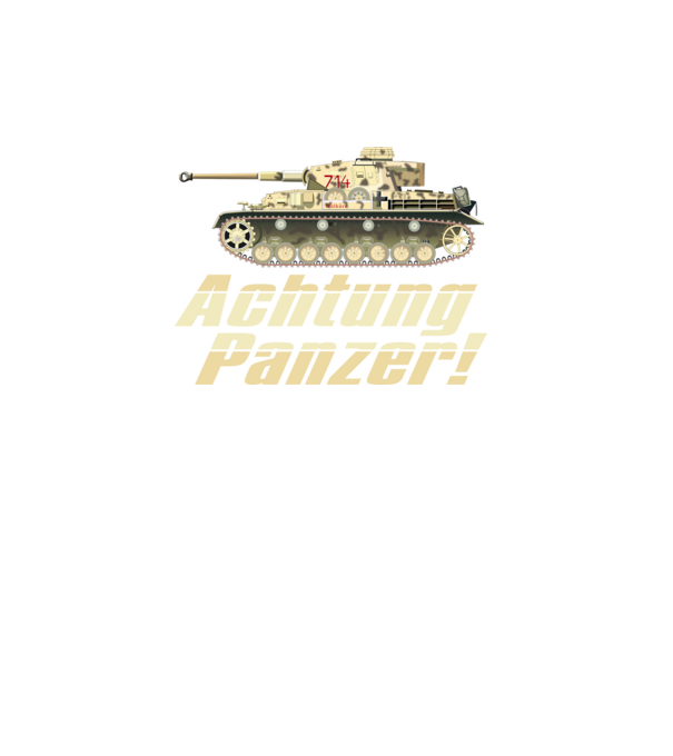 Achtung Panzer minta türkiz pólón