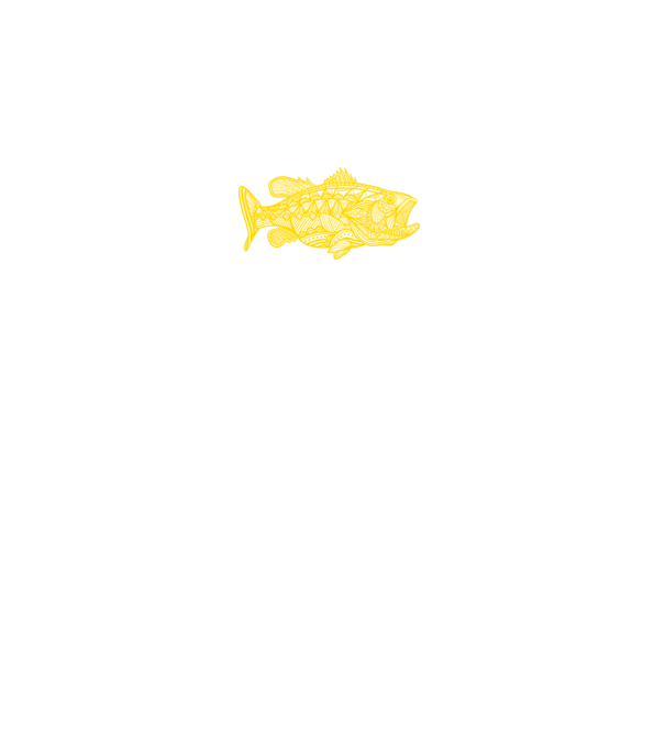 Abstract fish minta fekete pólón