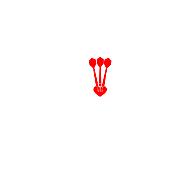 I Love Darts minta fekete pólón