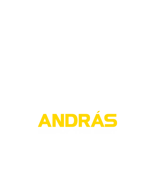 András (Egyszerűen a legjobb) minta sötétkék pólón