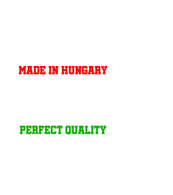 Made in Hungary 1992 minta fekete pólón