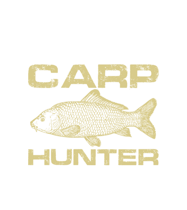 Carp Hunter (Ponty vadász) minta fehér pólón