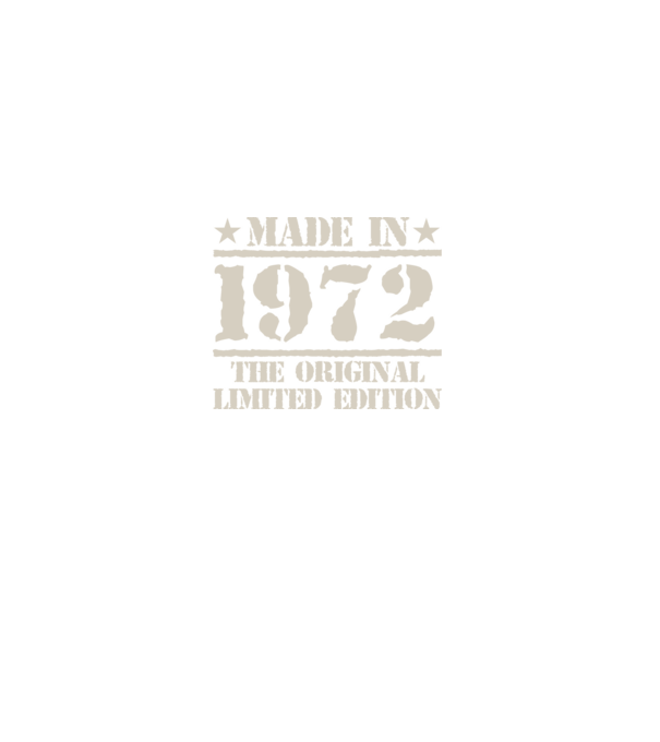 Made in 1972 minta fekete pólón
