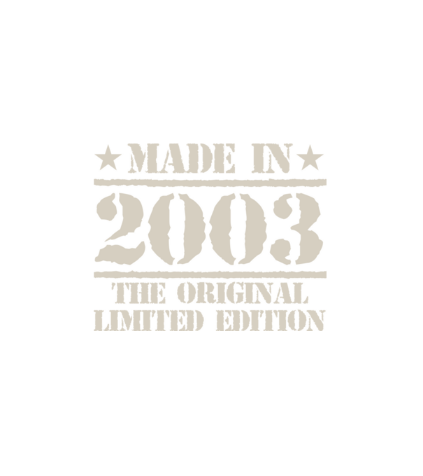 Made in 2003 minta fehér pólón