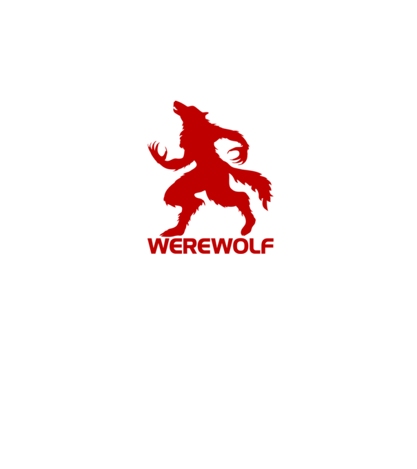 Werewolf minta szürke pólón