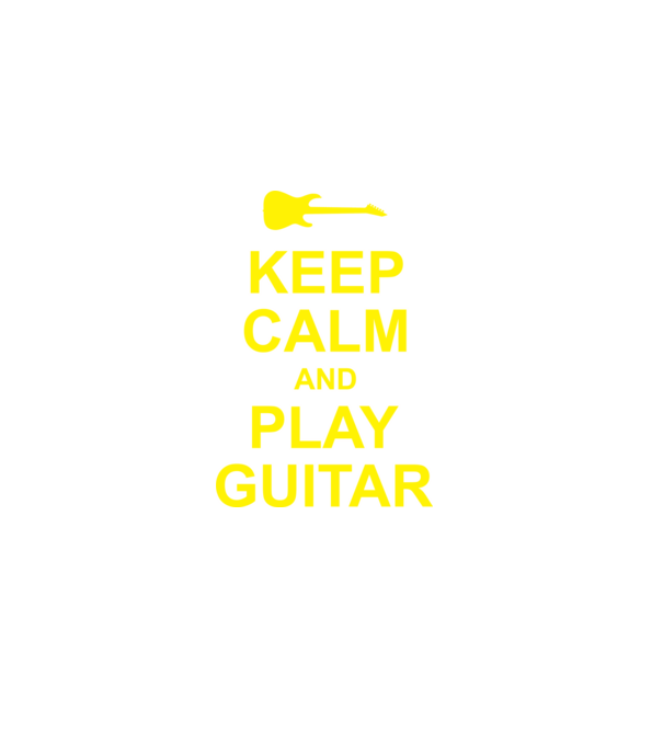 Play Guitar minta sötétkék pólón