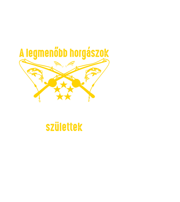 Horgász - Július minta fehér pólón