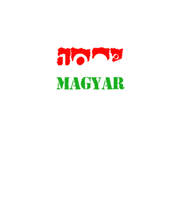 Tökéletes Magyar minta fekete pólón