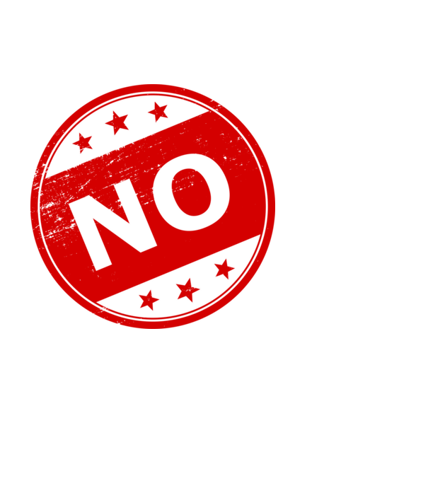 No - Nem minta fekete pólón