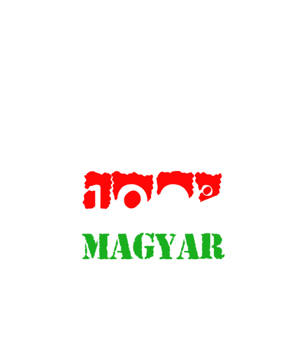 Tökéletes Magyar minta fekete pólón
