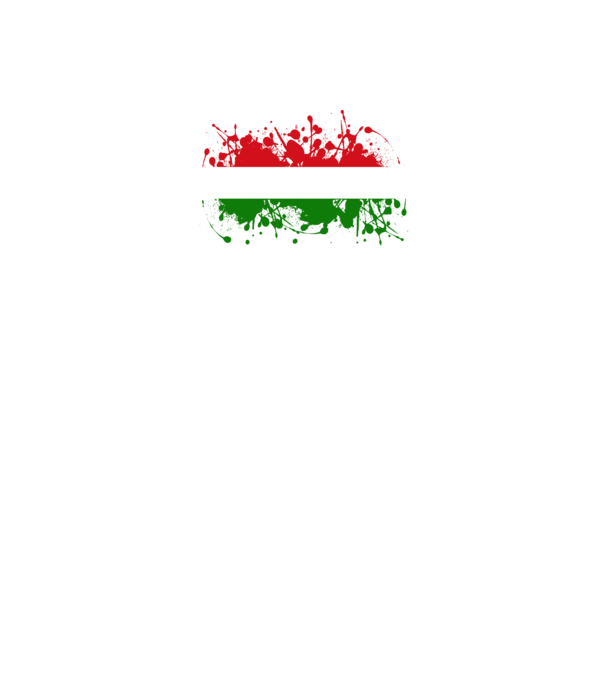 HUN flag (festékes) minta fekete pólón