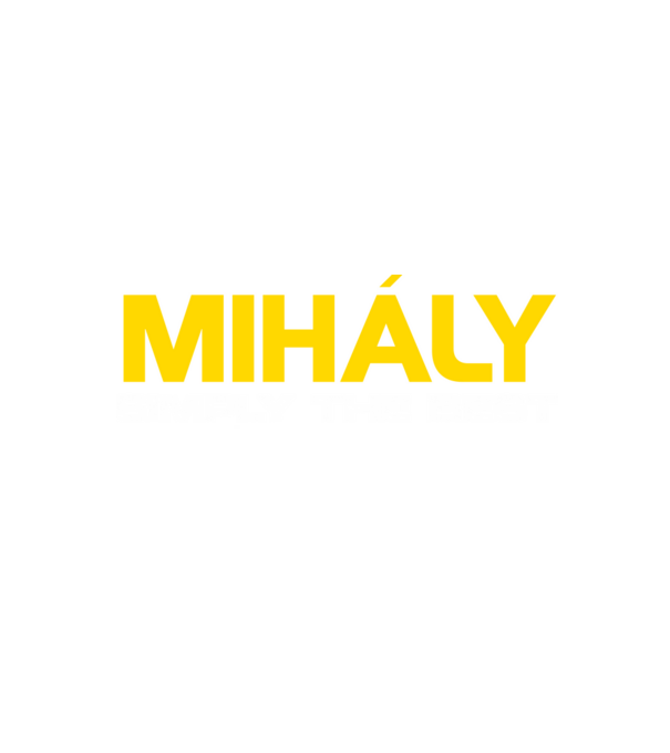 Mihály (Egyszerűen a legjobb) minta fekete pólón