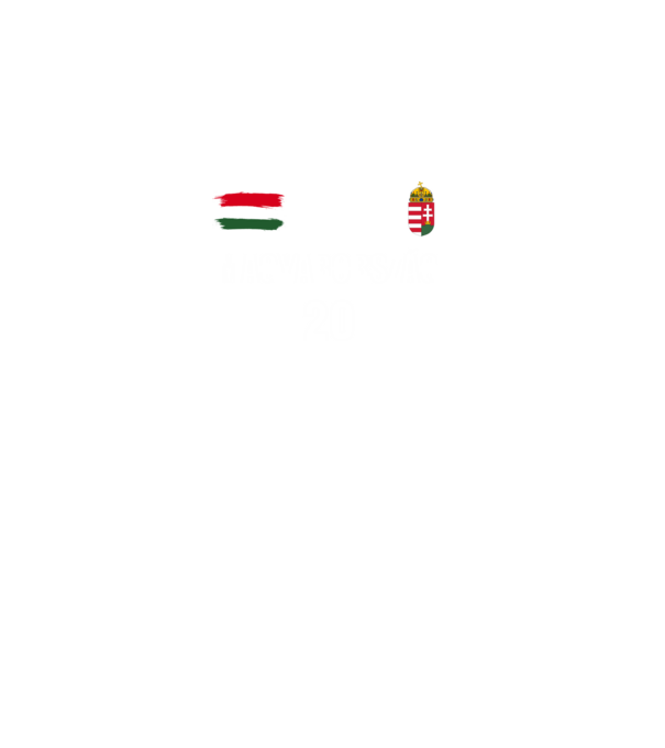 Magyarország 20 minta fekete pólón