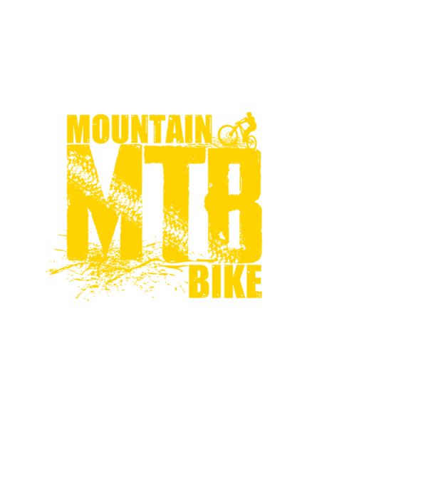 MTB minta fehér pólón