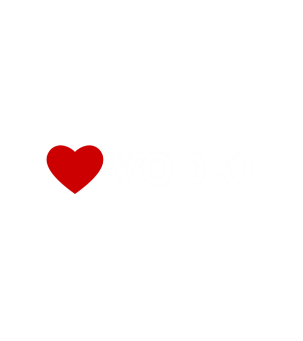 I Love Vodka minta fehér pólón