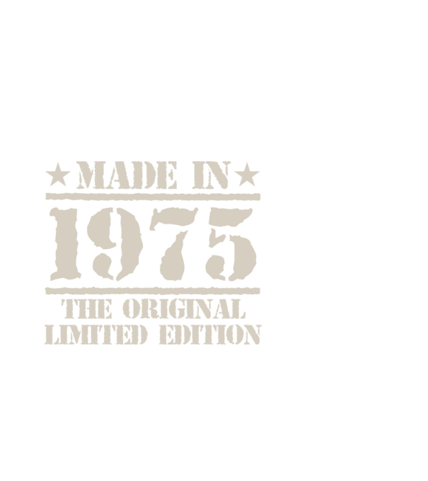 Made in 1975 minta fekete pólón