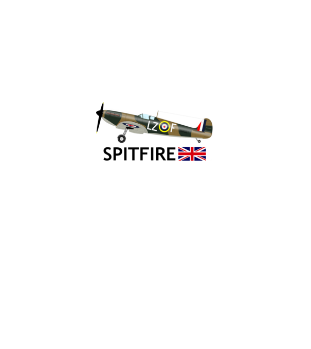 SPITFIRE Mk Ia minta fehér pólón
