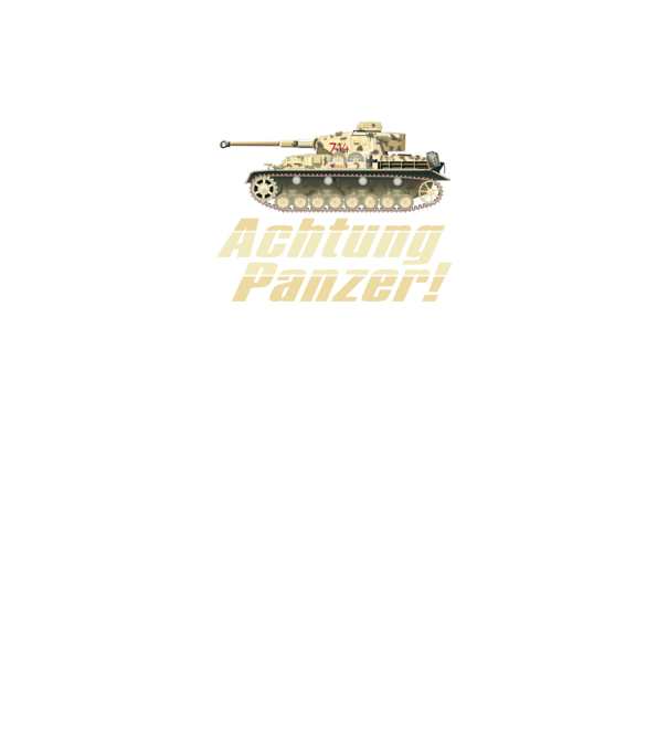 Achtung Panzer minta fekete pólón