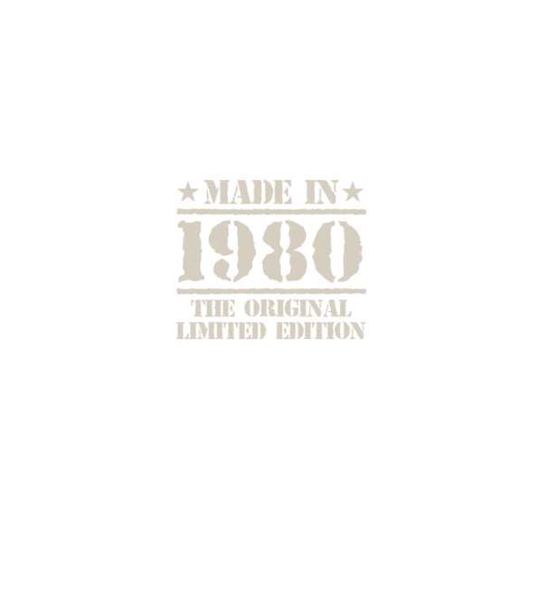 Made in 1980 minta fekete pólón