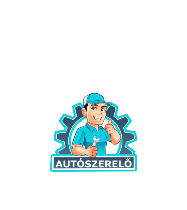 Autószerelő minta fekete pólón