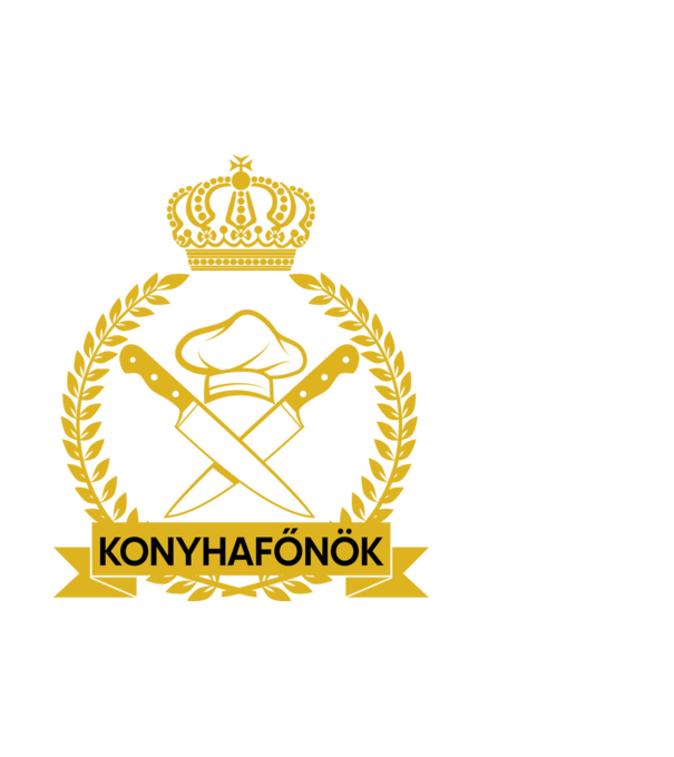 Konyhafőnök minta fehér pólón