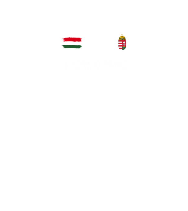 Magyarország címer és zászló minta fekete pólón
