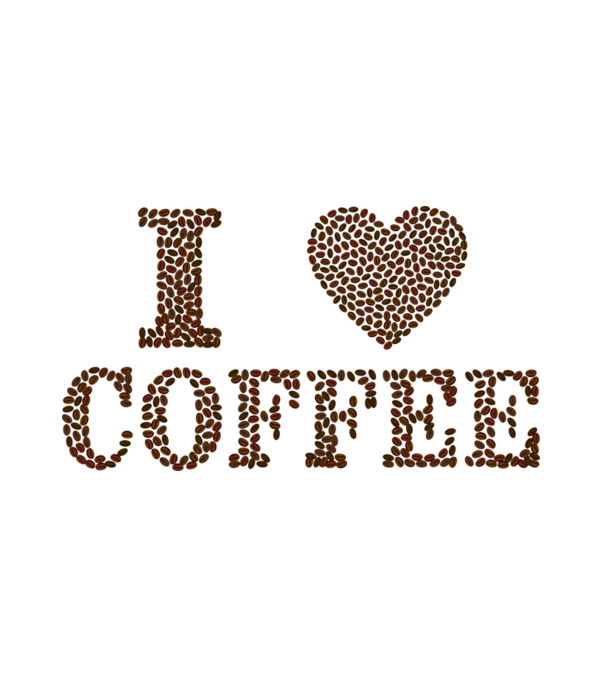 I love Coffee minta fehér pólón