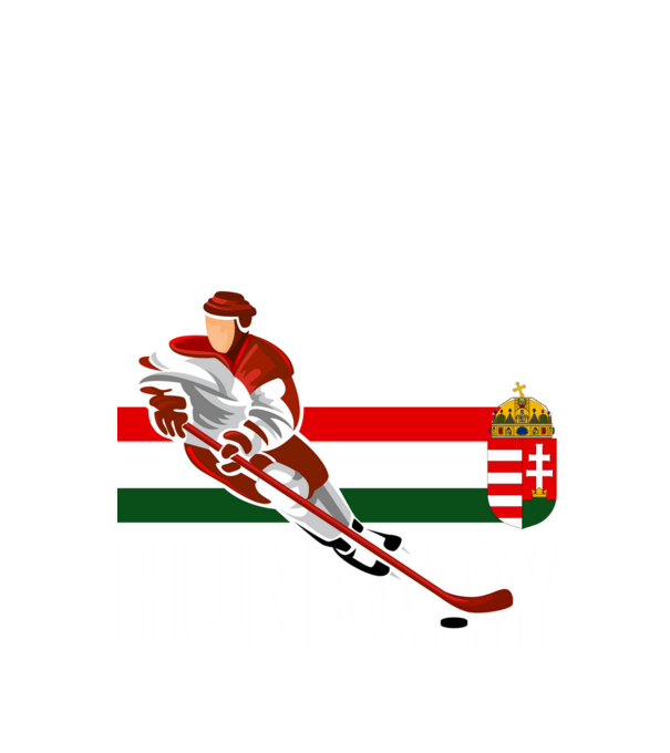 IceHockey Hungary minta fekete pólón