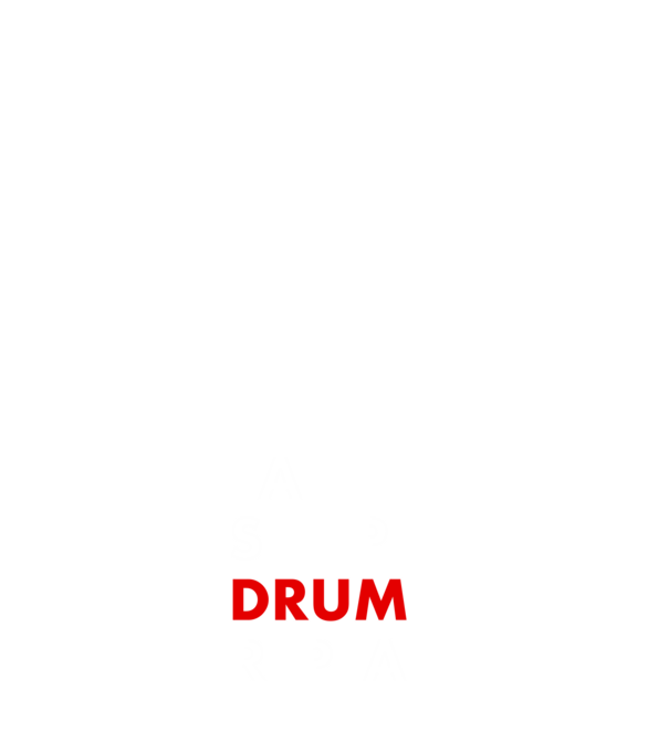 Drum minta sötétkék pólón