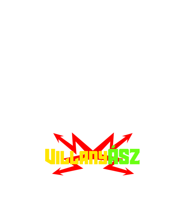 VillanyÁSZ minta sötétkék pólón