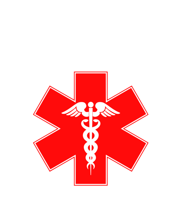 Ambulance (red) minta fehér pólón