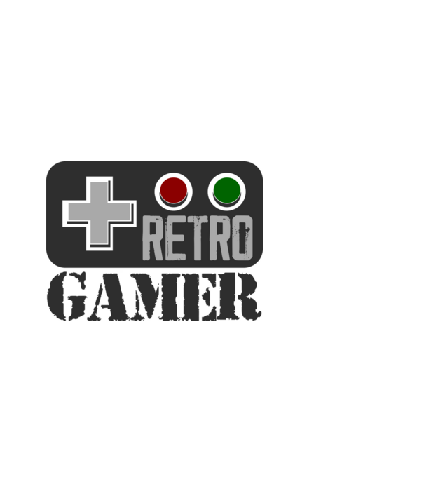Retro Gamer minta világoskék pólón