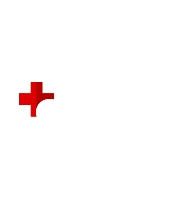 Orvos (white) minta fehér pólón
